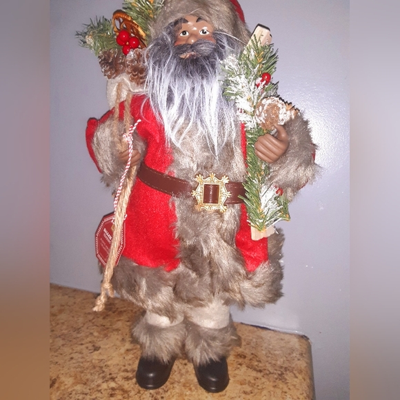 African American/Black Santa Claus Fur Coat & Boots - Picture 3 of 8